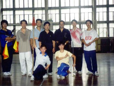 Sifu Fertal at the University of Beijing Kung Fu Dept., Beijing, China, Sept. 2000